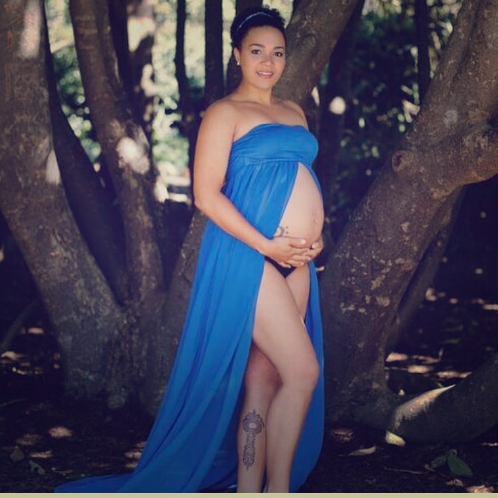 Maternity photo shoot dress